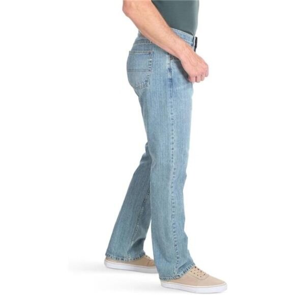New Wrangler Authentic Men's Regular Fit Comfort Flex Waist Jean - Picture 2 of 7